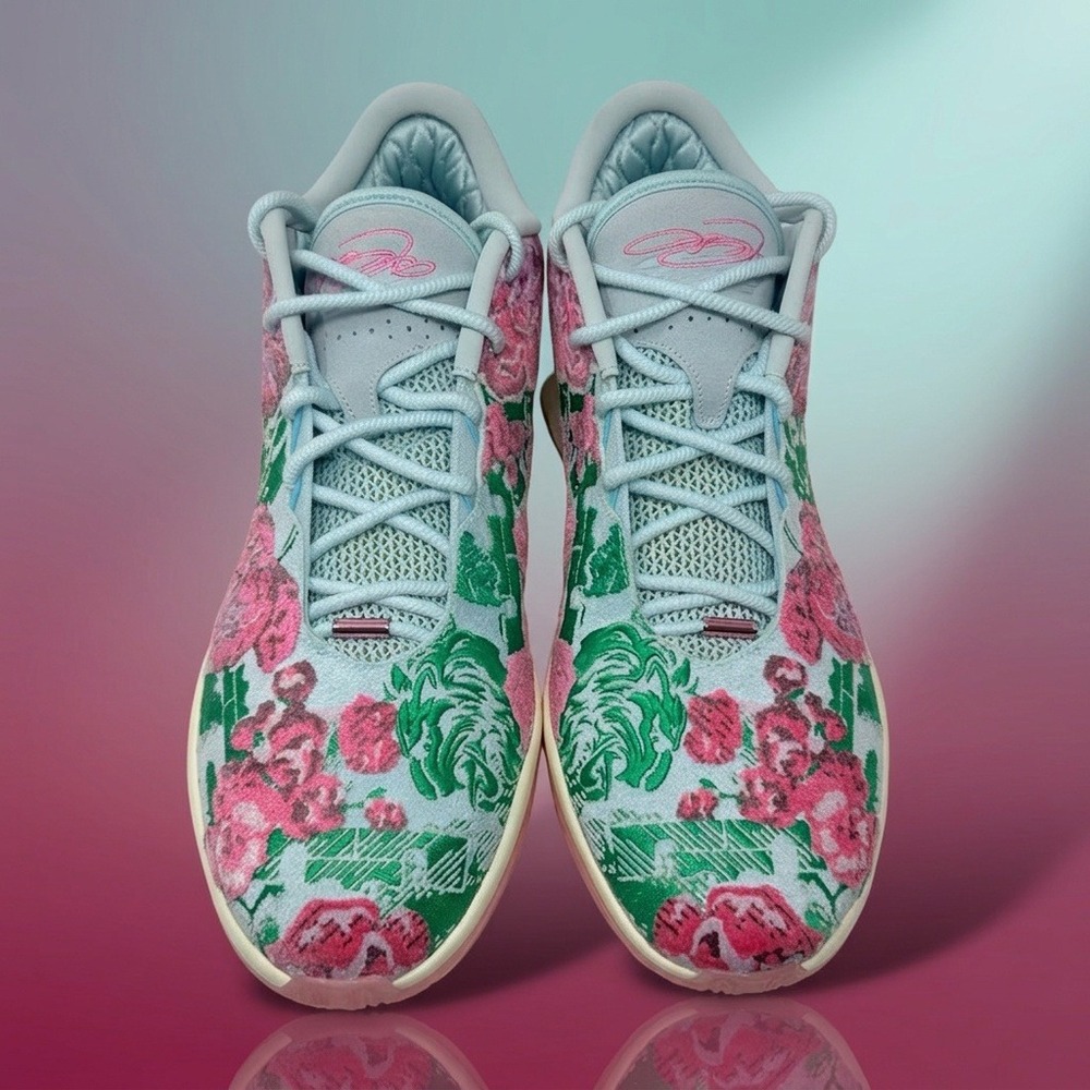 Nike LeBron 21 Premium Pearl of Z Mens 18 Floral Basketball Shoes FV7275-401